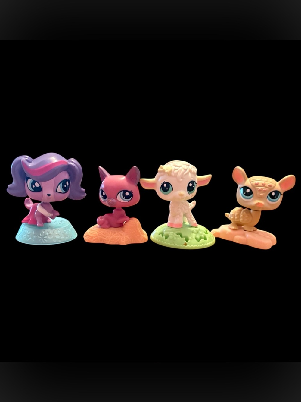 Littlest Pet Shop y2k Mini Figure Set of Four
